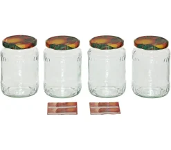 Dehner Einkochglas, 720 ml, 4er-Set