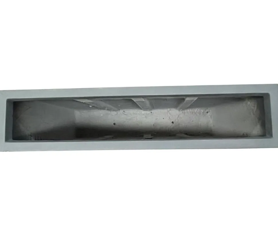 Dehner Fiberglas-Kasten, rechteckig, grau, ca. B118/H85/T26 cm