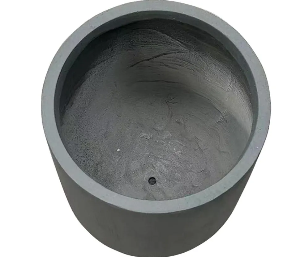 Dehner Fiberglas-Topf Curved, rund, anthrazit