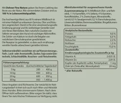 Dehner Fine Nature Nassfutter für Hunde Adult, Wild mit Sellerie, Karotten & Zwetschgen