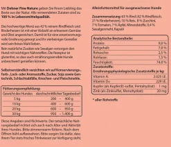 Dehner Fine Nature Nassfutter für Hunde Adult, Huhn mit Karotten, Brokkoli & Basilikum