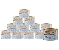 Dehner Fine Nature Nassfutter für Hunde Senior, Ente mit Topinambur & Karotten