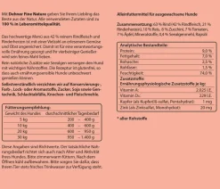 Dehner Fine Nature Nassfutter für Hunde Adult, Rind mit Reis, Zucchini & Tomate
