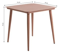 Dehner Gartentisch Paris, ca. B75/H73/T75 cm