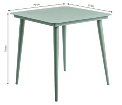 Dehner Gartentisch Paris, ca. B75/H73/T75 cm