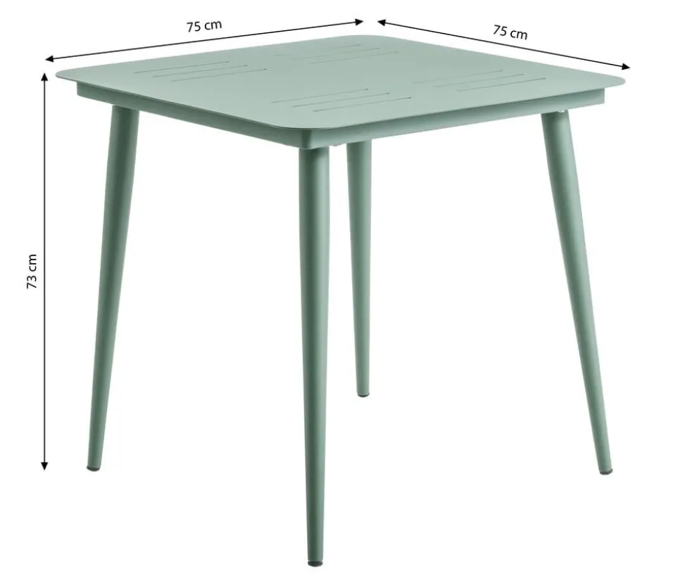 Dehner Gartentisch Paris, ca. B75/H73/T75 cm