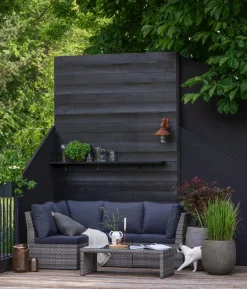 Dehner Geflecht-Lounge Rom, 4-teilig