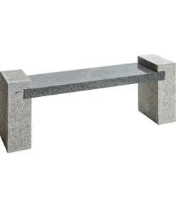 Dehner Granit-Gartenbank, ca. B120/H45/T30 cm, grau