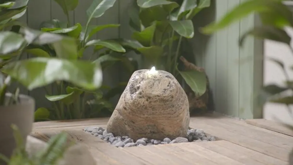 Dehner Granit-Gartenbrunnen River Rock, ca. H35 cm
