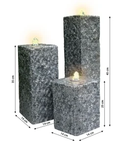 Dehner Granit-Gartenbrunnen Nizza, ca. H25,35,45 cm