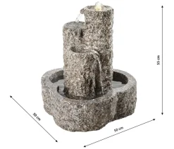 Dehner Granit-Gartenbrunnen Heidelberg, ca. B50/H55/T50 cm
