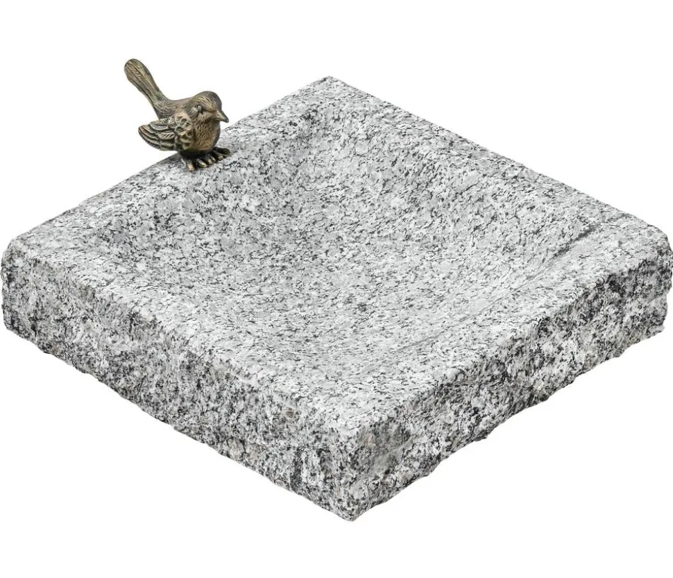 Dehner Granit-Vogeltränke, ca. B30/H7/T30 cm