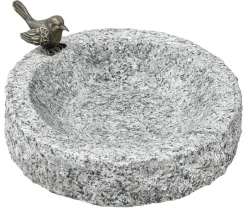 Dehner Granit-Vogeltränke, ca. Ø30/H7 cm