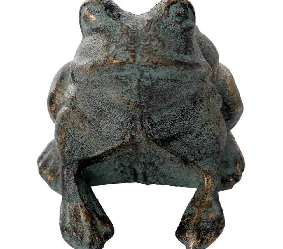Dehner Gusseisen Frosch Antik, 11,5 x 10,5 x 12,5 cm