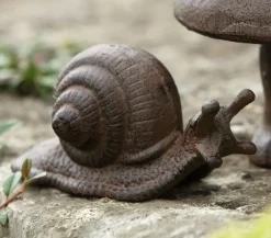 Dehner Gusseiserne Schnecke, 15 x 6,5 x 7 cm