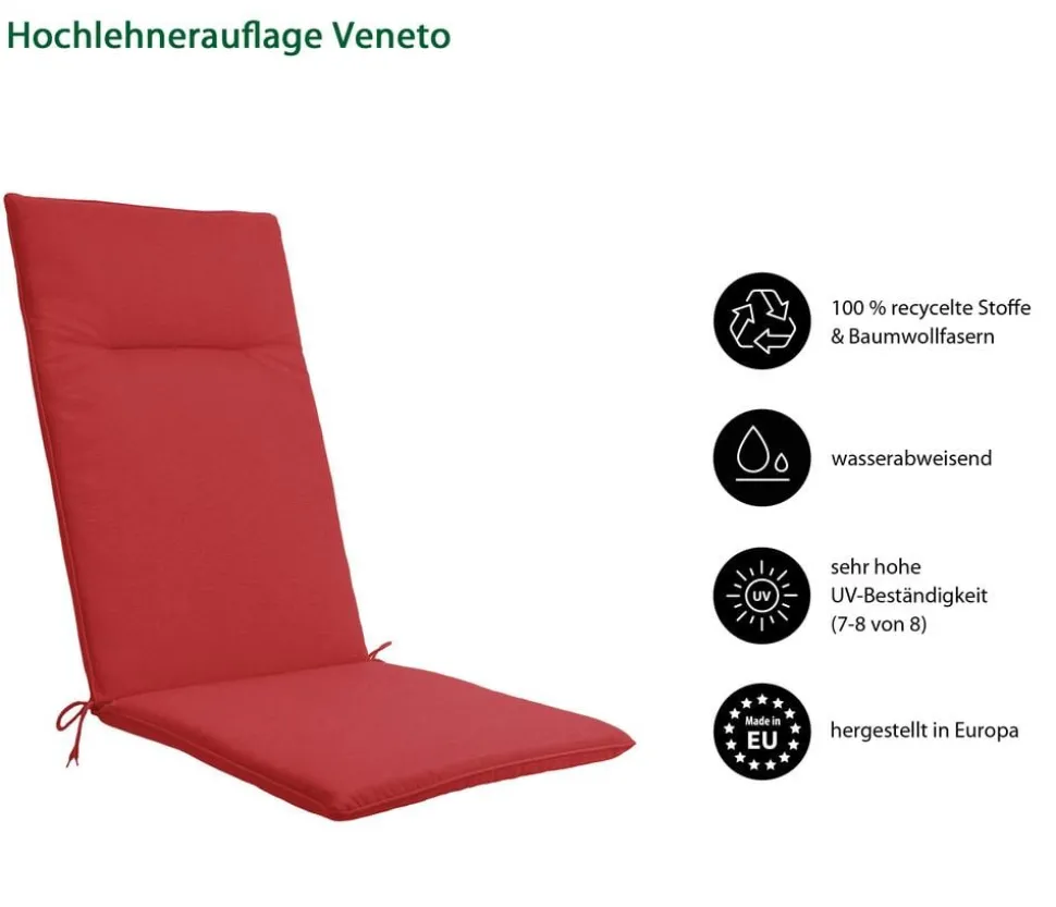 Dehner Hochlehnerauflage Veneto, ca. B48/H4/T120 cm