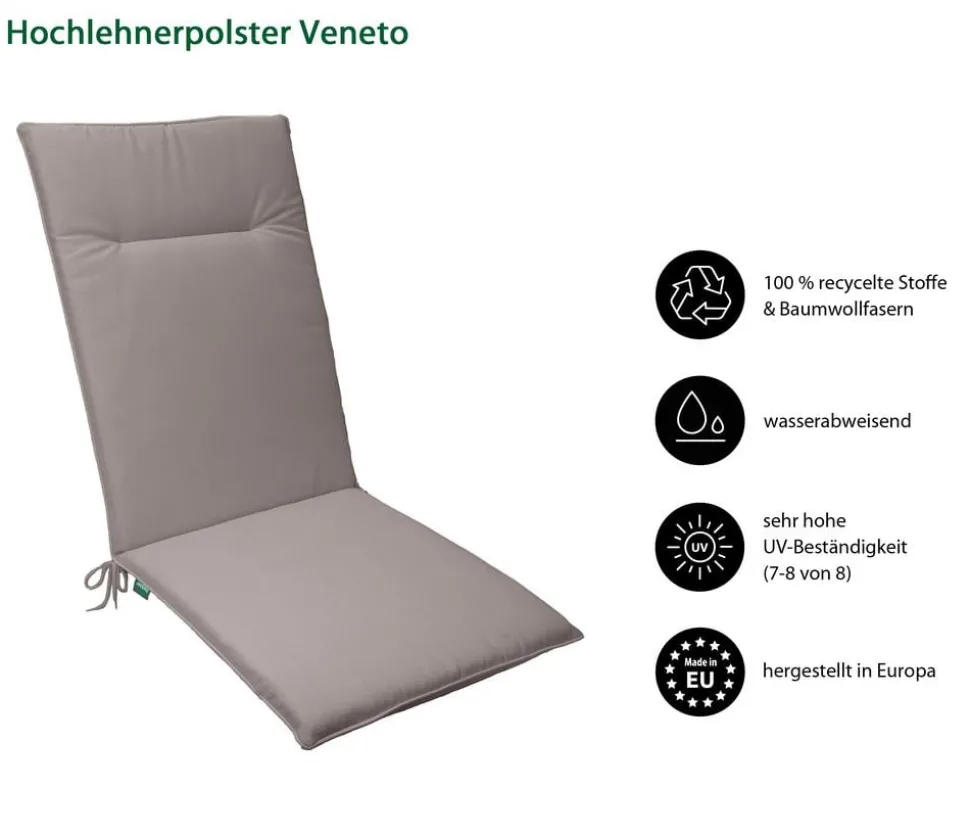 Dehner Hochlehnerauflage Veneto, ca. B48/H4/T120 cm
