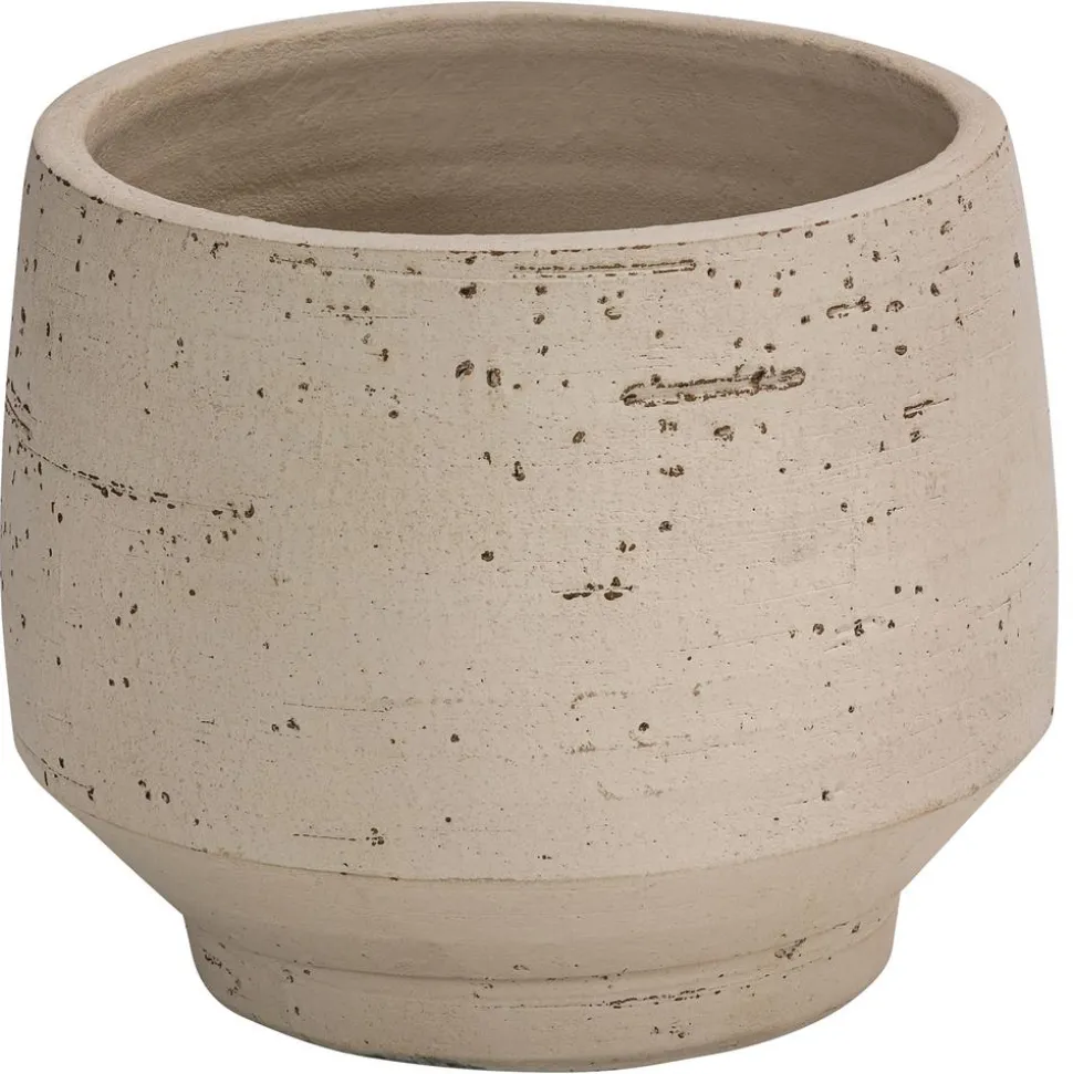 Dehner Keramik-Übertopf Felix, bauchig, beige
