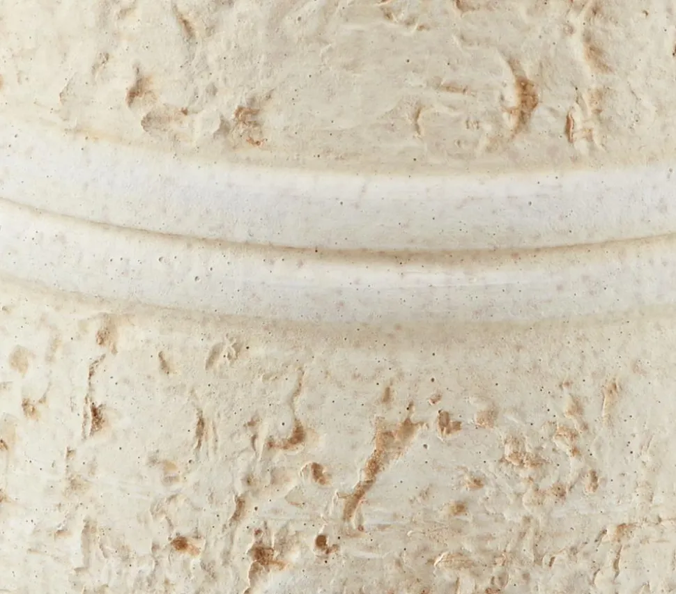 Dehner Keramik-Übertopf Rustika, bauchig, creme