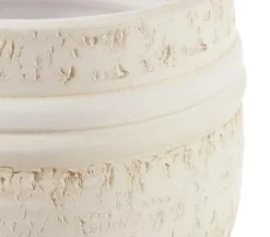 Dehner Keramik-Übertopf Rustika, bauchig, creme