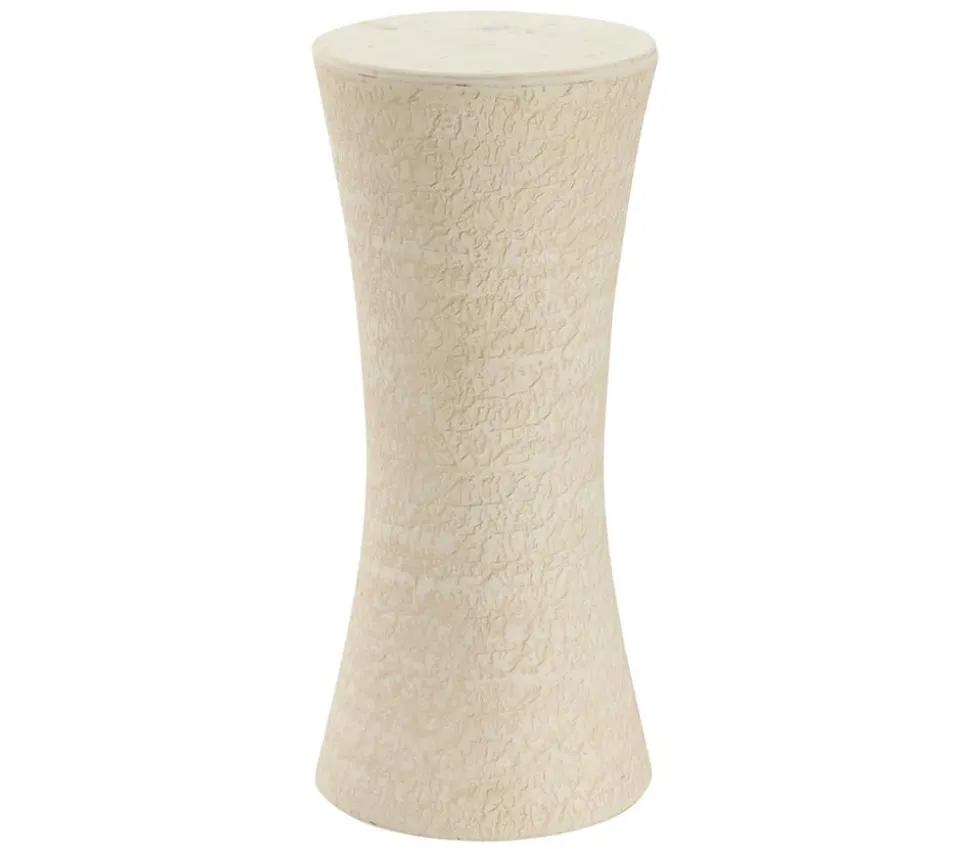 Dehner Keramik-Pflanzsäule Rustika, creme, ca. Ø24/H55 cm