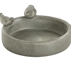 Dehner Keramik Vogeltränke mit 2 Vögeln, Ø 28 cm