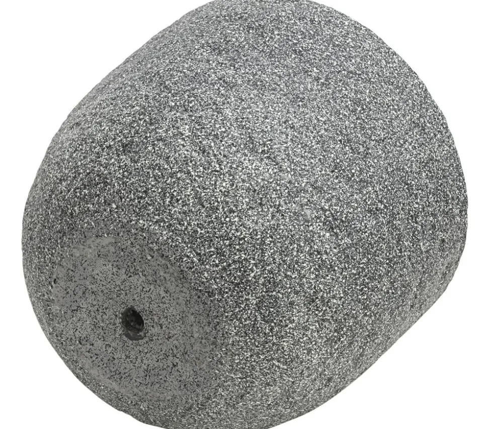 Dehner Kunststein-Topf Rock, rund, grau