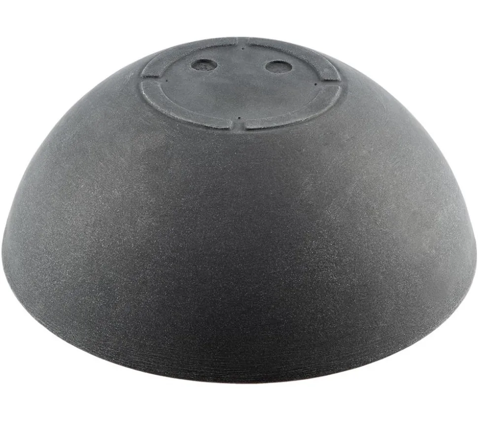Dehner Kunststoff-Schale Miami, rund, anthrazit, ca. Ø52/H20 cm