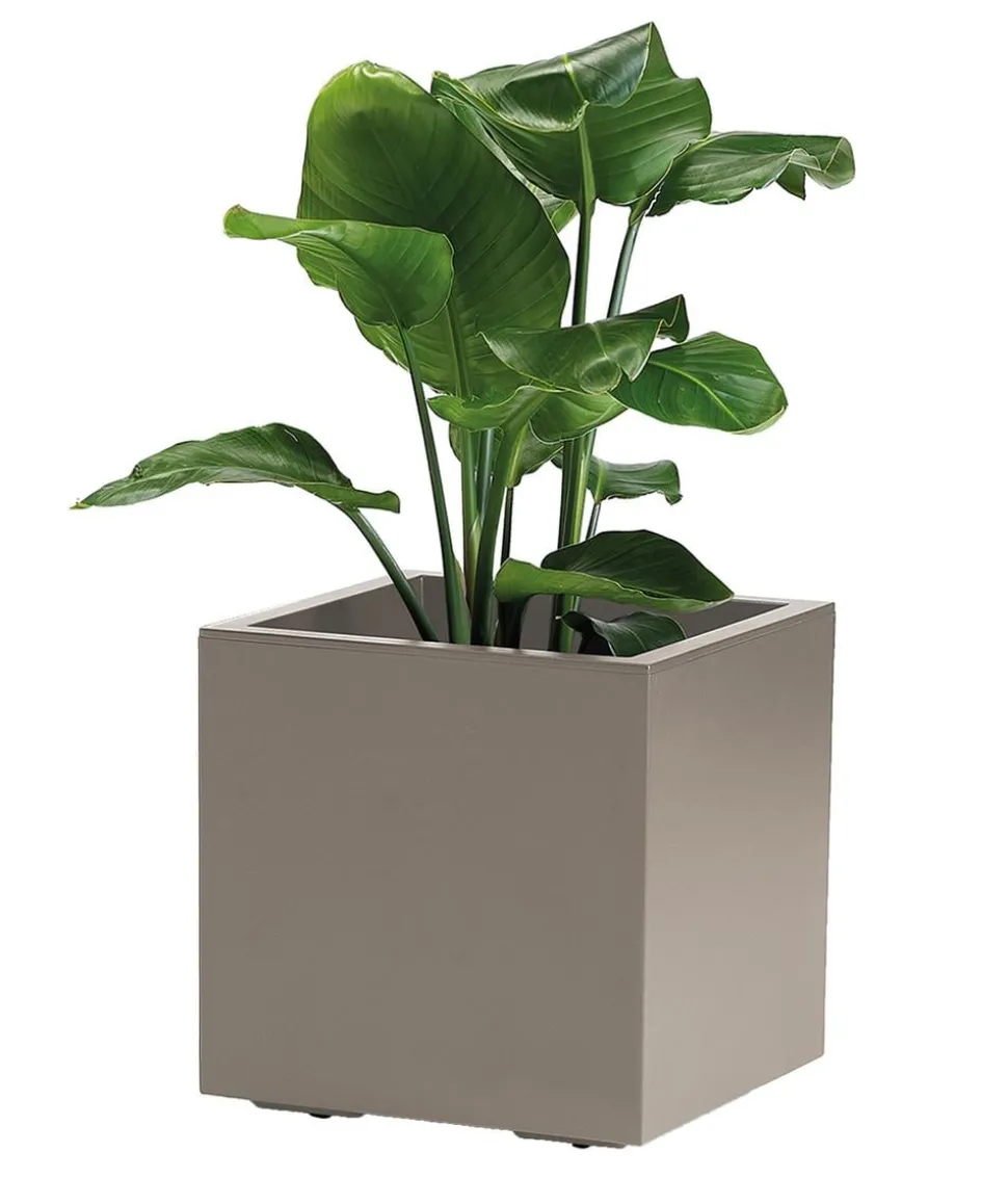 Dehner Kunststoff-Topf Kebe, quadratisch, ca. B40/H40/T40 cm