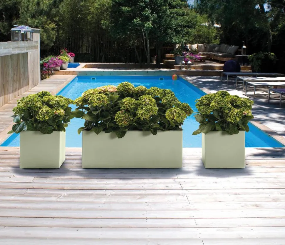 Dehner Kunststoff-Topf Kebe, quadratisch, ca. B40/H40/T40 cm