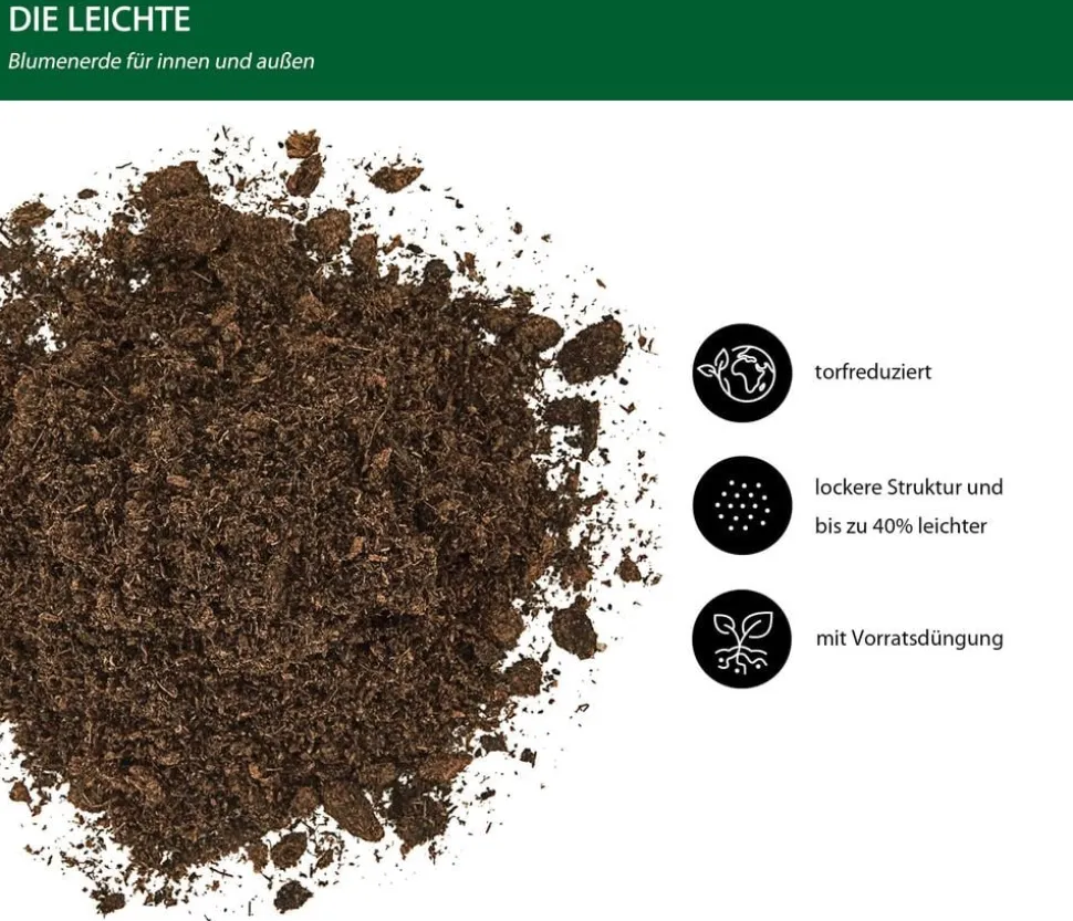 Dehner Leichte Blumenerde, 51 x 40 Liter