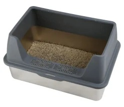 Dehner Lieblinge Edelstahl-Katzentoilette Nova, ca. B60,8/H29,3/T40,8 cm