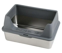 Dehner Lieblinge Edelstahl-Katzentoilette Nova, ca. B60,8/H29,3/T40,8 cm