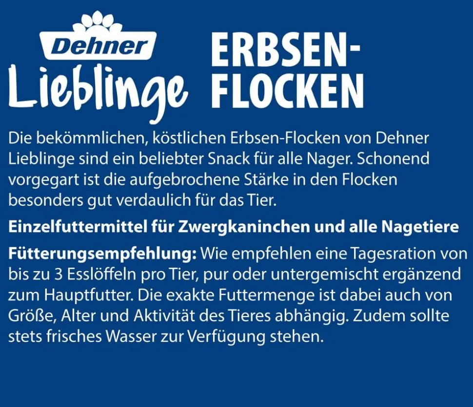 Dehner Lieblinge Erbsen-Flocken, 250 g