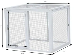 Dehner Lieblinge Freilauf Florenz, weiß, ca. B102/H80/T74 cm