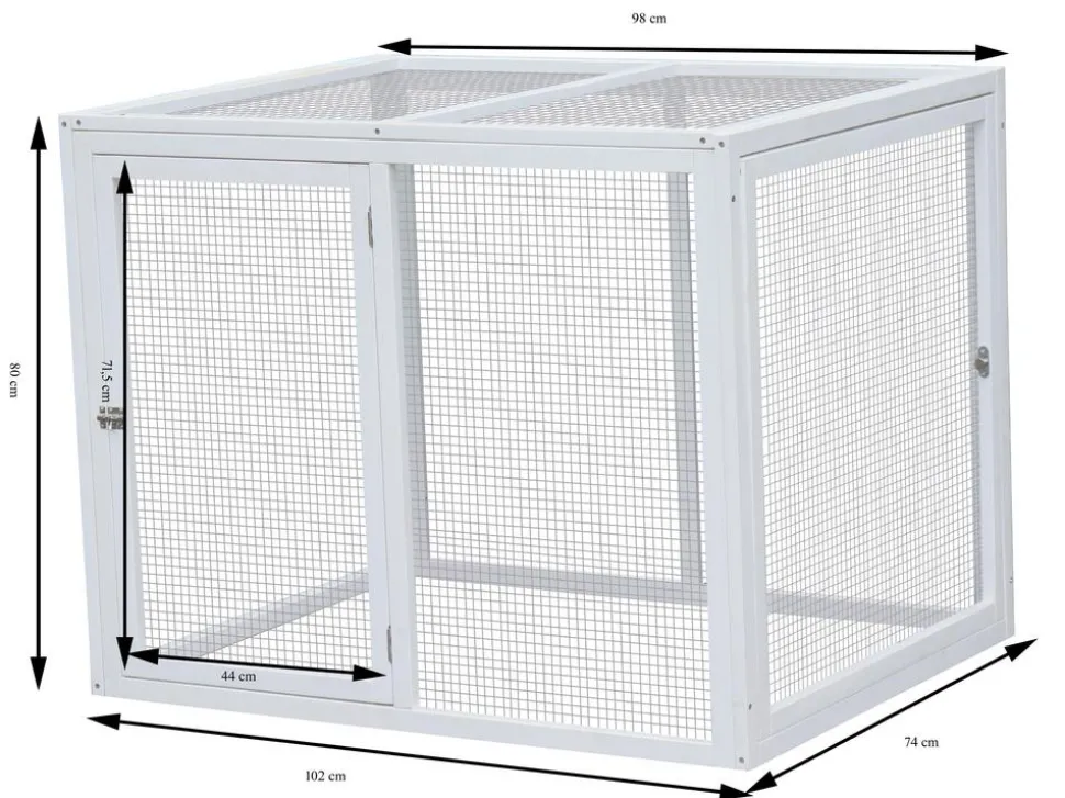 Dehner Lieblinge Freilauf Florenz, weiß, ca. B102/H80/T74 cm