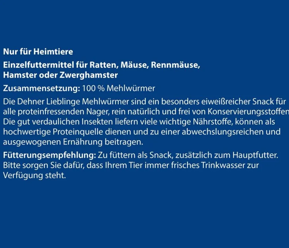 Dehner Lieblinge Getrocknete Mehlwürmer