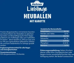 Dehner Lieblinge Heuballen im Karton, 2 x 400 g