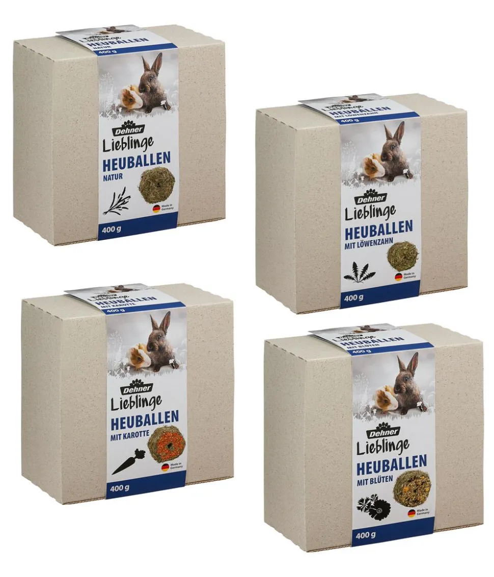 Dehner Lieblinge Heuballen Probierset, 4 x 400 g