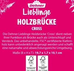 Dehner Lieblinge Holzbrücke Cross