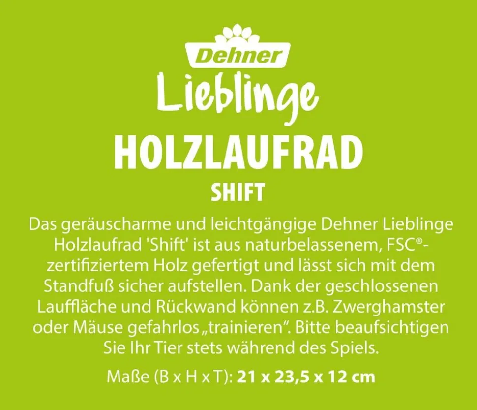 Dehner Lieblinge Holzlaufrad Shift, ca. B21/23,5/T12 cm