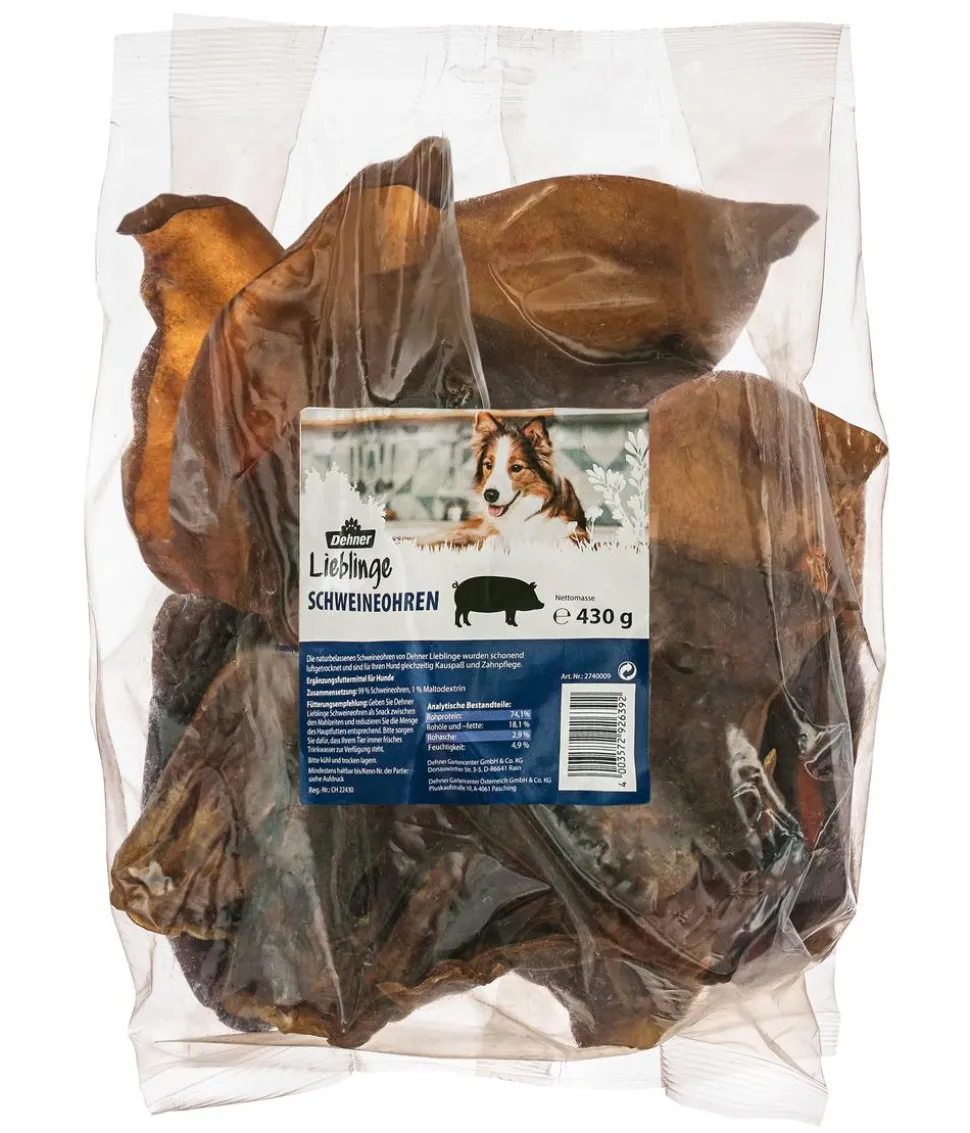 Dehner Lieblinge Hundesnack Schweineohren