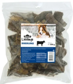 Dehner Lieblinge Hundesnack Rinderlunge, 500 g