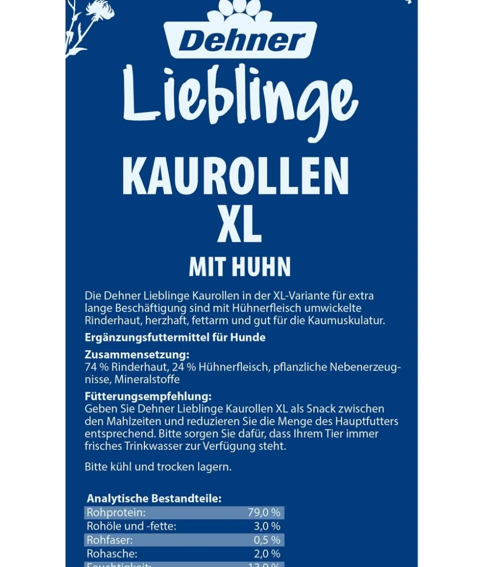 Dehner Lieblinge Hundesnack Kaurollen XL