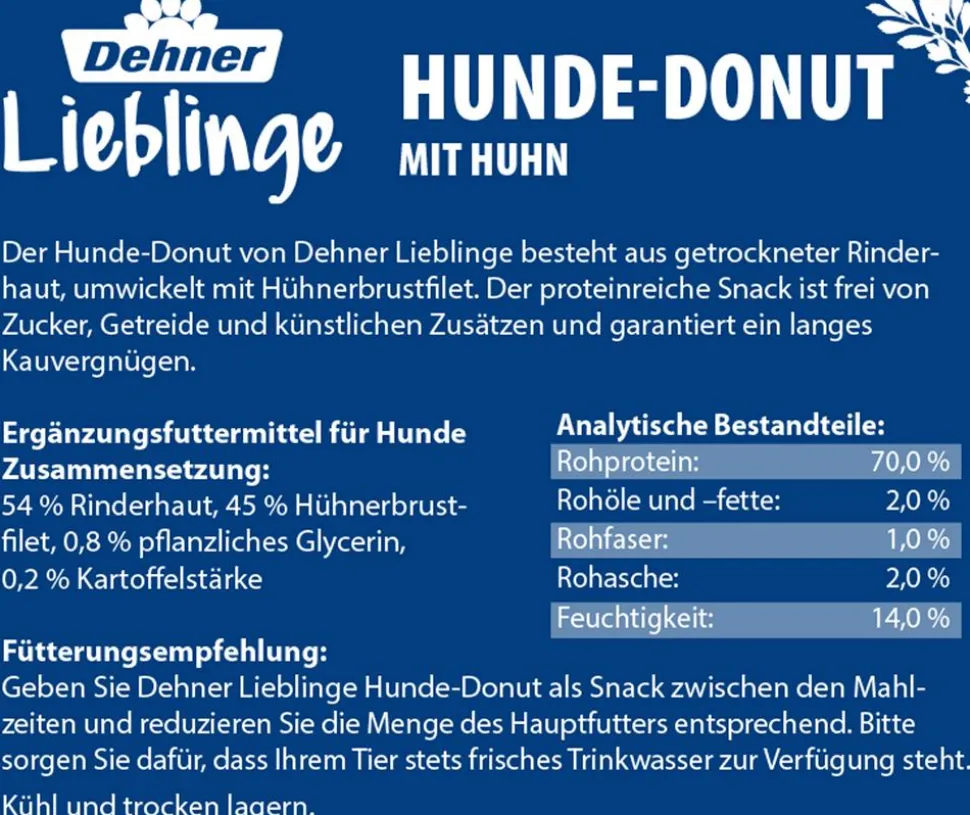Dehner Lieblinge Hundesnack Hunde-Donut