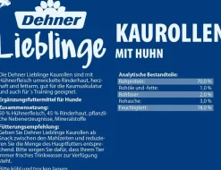 Dehner Lieblinge Hundesnack Kaurollen, 200 g