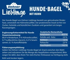 Dehner Lieblinge Hundesnack Hunde-Bagel mit Huhn