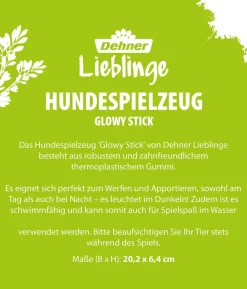 Dehner Lieblinge Hundespielzeug Glowy Stick, ca. B20,2/H6,4 cm