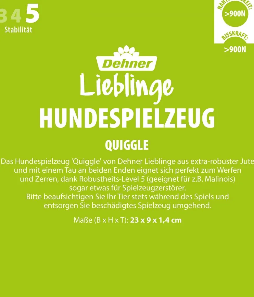 Dehner Lieblinge Hundespielzeug Quiggle, ca. B23/H9/T1,4 cm