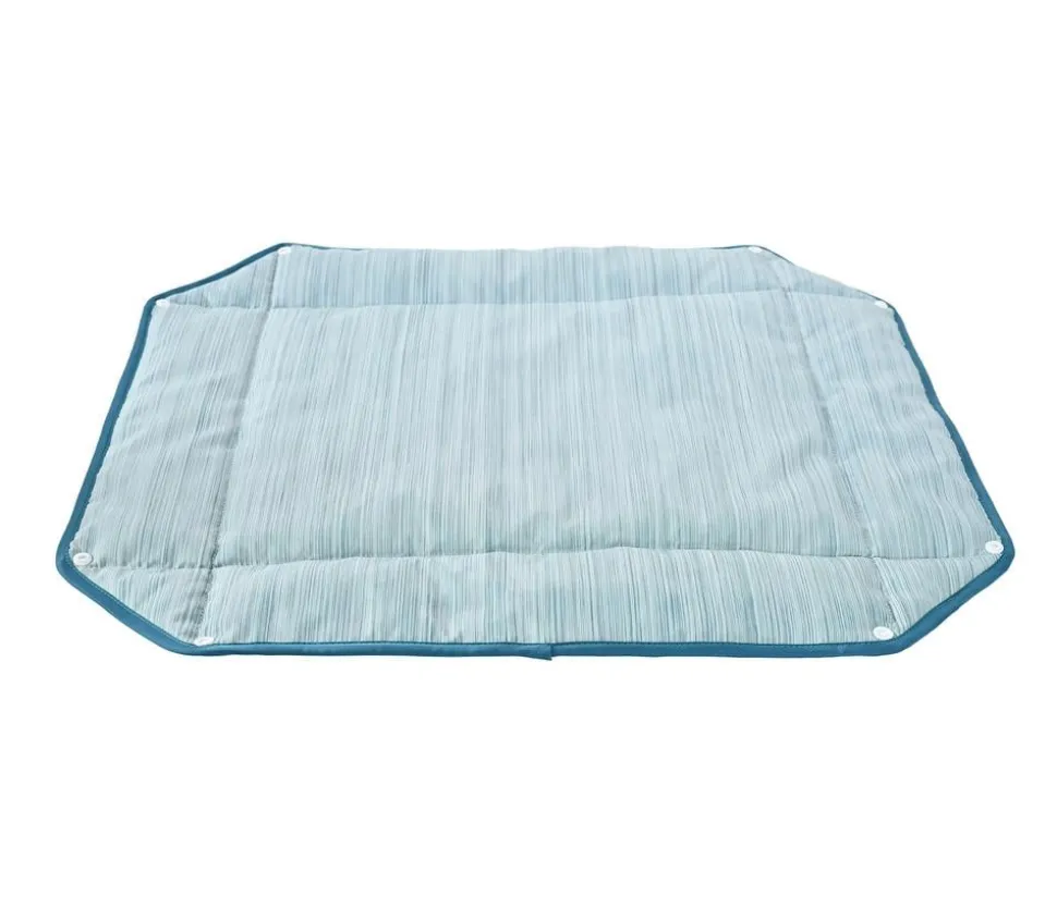 Dehner Lieblinge 2in1-Kühlmatte Serenity, rechteckig, blau, ca. B73,5/H4/T63 cm